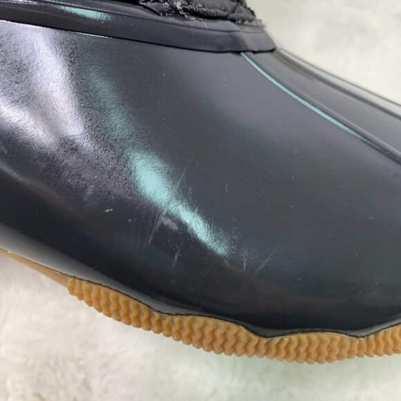 Sperry Women's Black Duck Boots Size 10 - Picture 6 of 16